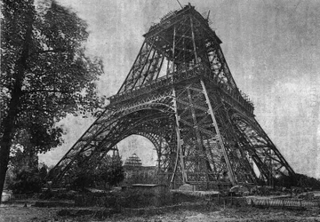 État de la Tour Eiffel en juillet 1888 dans « le journal de la Jeunesse » de 1888.