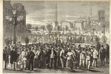 La foire de Mâcon sur la place de l