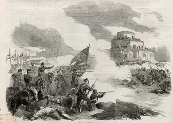 La bataille de Monte Caseros en avril 1852