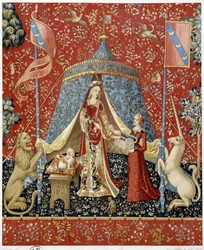 La Dame à la licorne. Reproduction d
