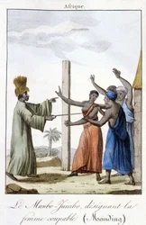 Le Munbo-Jumbo, désignant la femme coupable (Mandingue)