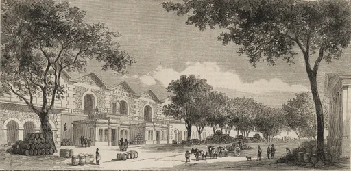 Les entrepôts de vins à Paris en 1861 - Quartier des eaux-de-vie