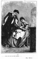 La naissance du fils de Renzo et Lucia - dans "Les Fiancés" (I promessi Sposi) de Manzoni