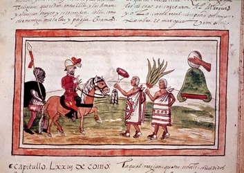 La conquête du Mexique par le conquistador espagnol Hernando Cortes