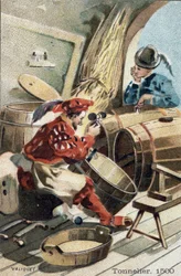 Le métier de tonnelier en 1500.