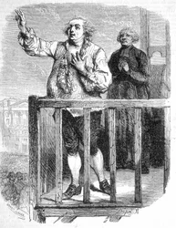 La mort de Louis XVI. Gravure du XIXe siècle