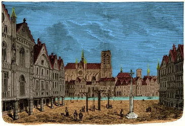 La maison aux piliers ou maison du Dauphin, ancien et premier hôtel de ville de Paris au Moyen Âge