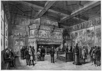 La nouvelle salle du Musée de Cluny à Paris en 1883