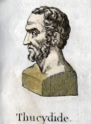 Thucydide (vers 465-395 av. J.-C.), historien grec. Gravure de 1822.
