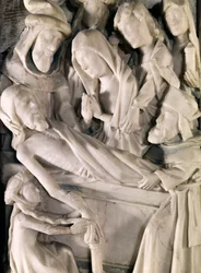 Tombeau du Christ, (détail) du retable de Saint-Riquier