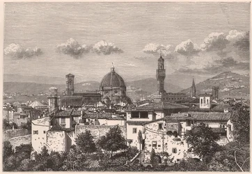 Vue de Florence au XIXe siècle
