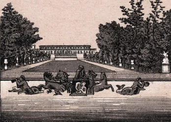 Vue du château de Versailles, France dans « Le Monde Illustré 168 vues » sans date (fin XIXe siècle)