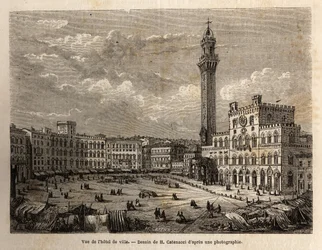 Vue de la place de l