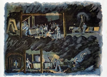 Travail dans la mine de charbon