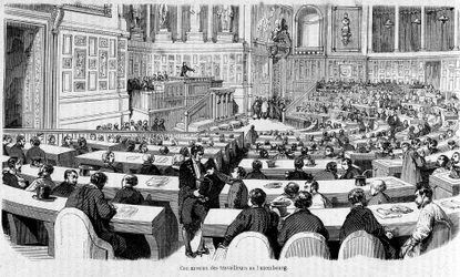 Comité des ouvriers au Palais du Luxembourg (Sénat), révolution de 1848
