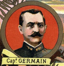 Portrait du capitaine Germain, explorateur français qui a participé à la mission Marchand.