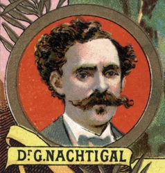Portrait du docteur Gustave Nachtigal, médecin allemand du XIXe siècle.