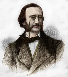 Portrait de Jacques Offenbach (1819-1880), compositeur allemand, naturalisé français.