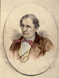 Portrait de James Fenimore Cooper (1789-1851), romancier américain.
