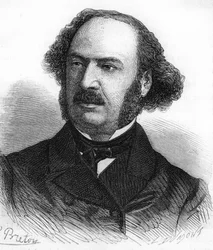 Portrait de Jules François Simon Suisse, dit Jules Simon. Homme politique français (1814-1896)