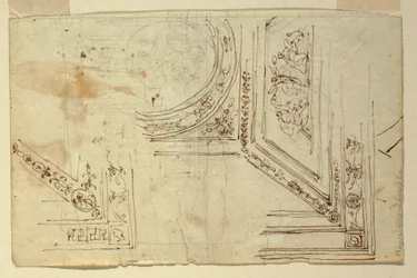 Dessin, décorations de plafond, 1810-1820