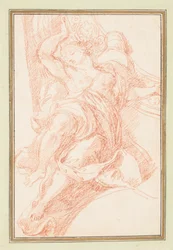 Dessin, détail au plafond d