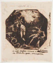Dessin, Cérès est informée du viol de Proserpina, 1812