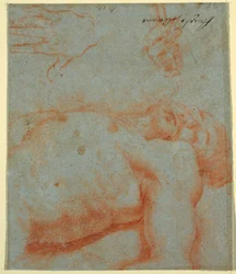 Dessin, Christ mort, 17e-début 18e siècle