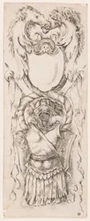 Estampe, ornements ou grotesques (ornement grotesque), vers 1653