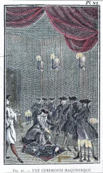 Une cérémonie maçonnique - d