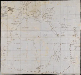 Carte retraçant le voyage du navire, Edwin Fox de Portsmouth