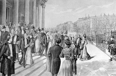 Un grand mariage à la Madeleine à Paris.