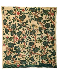 Un grand panneau de broderie