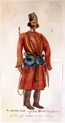 Un sowar de la cavalerie Rohilla