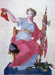 Allégorie de la République et de la Liberté au bonnet phrygien
