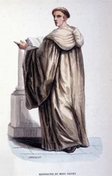 Bénédictin du Mont Olivet. Gravure d