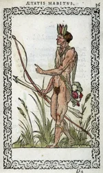 Brésilien - dans « Habits et effigies » par Jean Sluperius en 1572