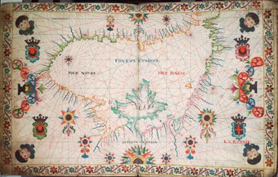 Carte de la mer Noire, vers 1600