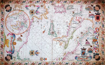 Carte de la Méditerranée, montrant l