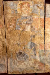 Christ bénissant avec à ses pieds La Madeleine, détail