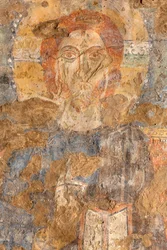 Christ bénissant avec à ses pieds La Madeleine, détail