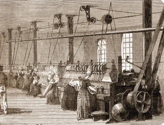 Atelier de tissage de coton
