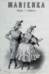 Couple de danseurs de polka pour Strauss «Marienka»