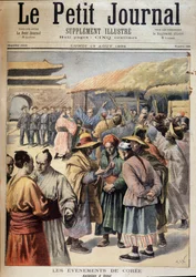 Première guerre sino-japonaise - Événements de Kree : Troubles à Séoul (avant la guerre sino-japonaise). Couverture « Le petit Journal » du 13 août