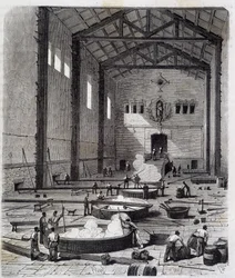 Vue générale de la salle des chaudières d