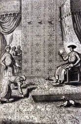 Grand Moghol (probablement Aurangzeb (1618-1707), également connu sous le nom d