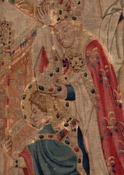 Histoire de Saint Piat et Saint Éleuthère, Scène 10 : Saint Éleuthère est sacré évêque (détail)