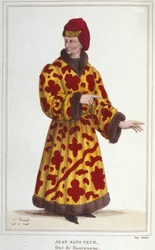 Jean sans Peur (1371-1419), Duc de Bourgogne. Gravure de 1830