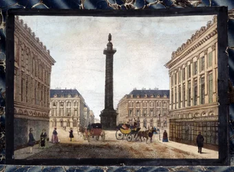 La Place Vendôme - dans « Vues de Paris pour Panoptic Polyorama », vers 1850