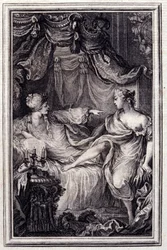 La courtisane amoureuse - dans « Contes et nouvelles en vers » par Jean La Fontaine. 1762.